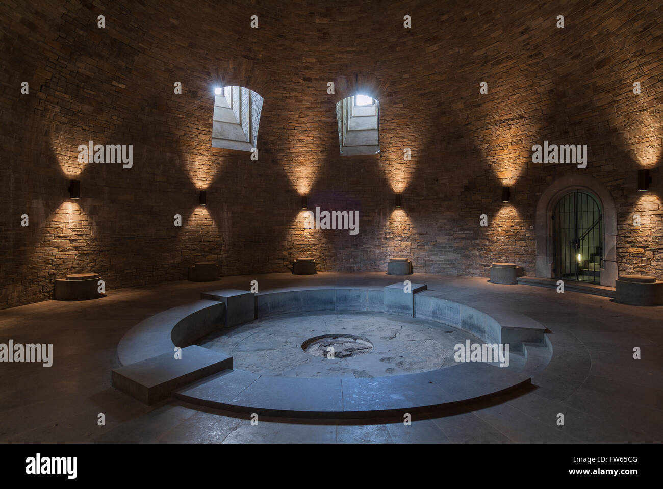 The crypt in Wewelsburg castle, 1934-45 cult-site of the SS under Himmler, now Historical Museum, Büren-Wewelsburg Stock Photo