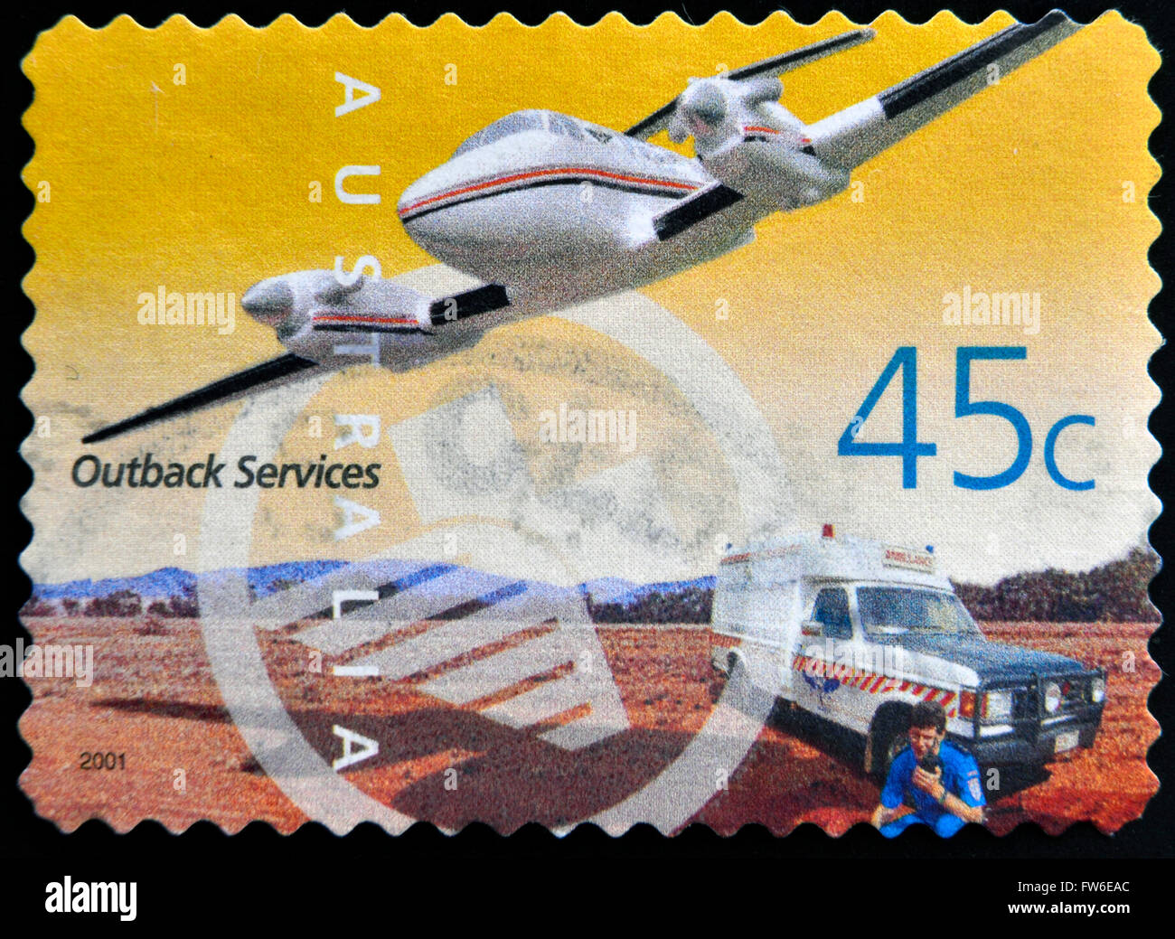 AUSTRALIA CIRCA 2001 A Stamp printed in Australia shows the Royal