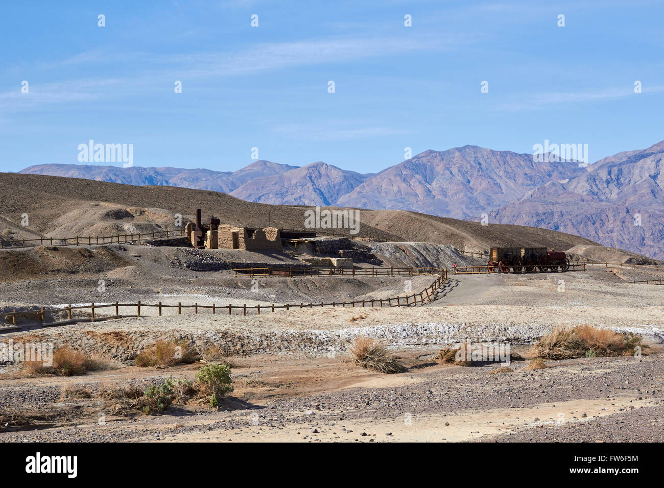 Harmony borax works death valley hires stock photography and images