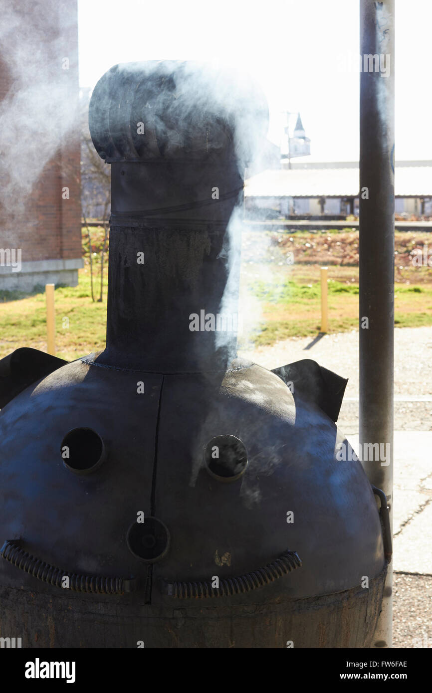 smoker at the Ground Zero Blues Club, Clarksdale, Mississippi, USA Stock Photo