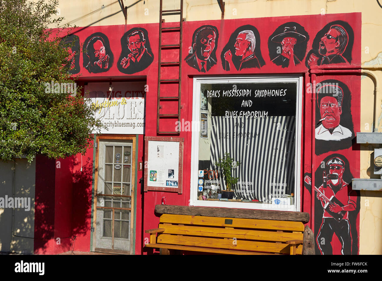 Storefront, downtown Clarksdale, Mississippi, USA Stock Photo Alamy
