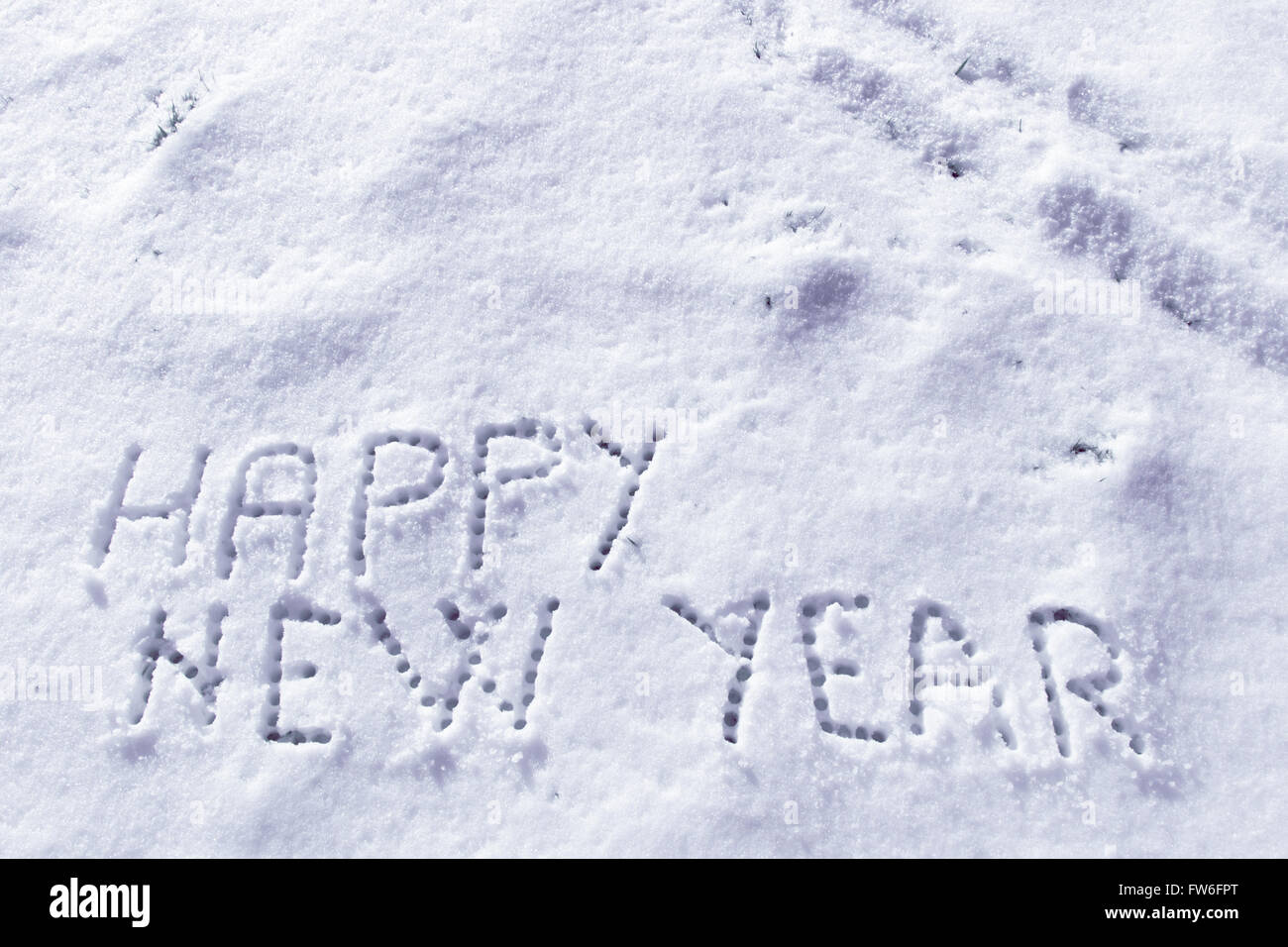 Happy snow message hi-res stock photography and images - Alamy