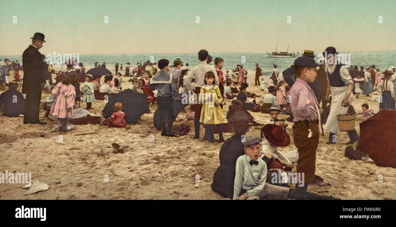 Historical coney island beach hi-res stock photography and images - Alamy