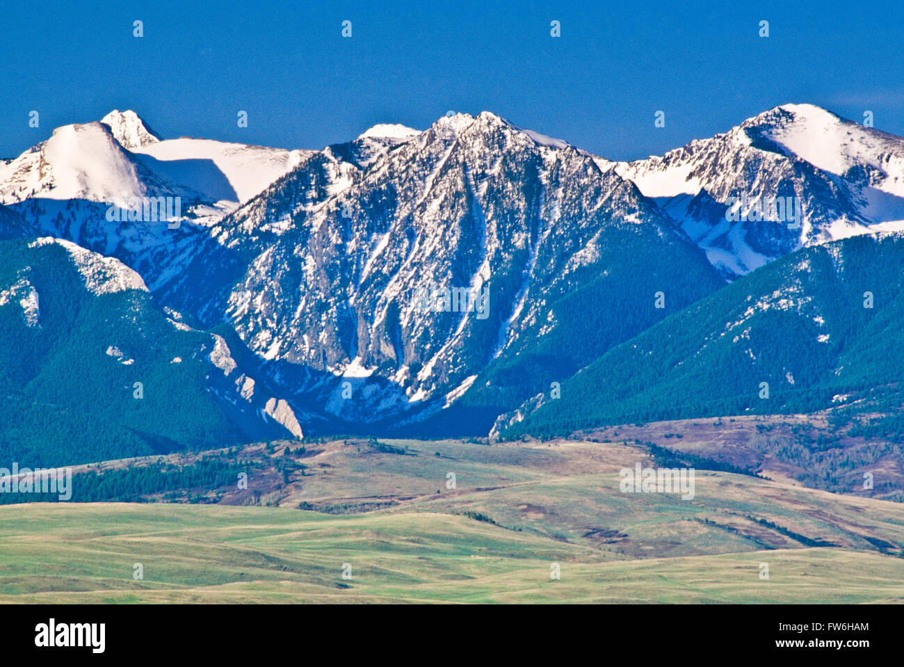 absaroka range and foothills near livingston, montana Stock Photo Alamy