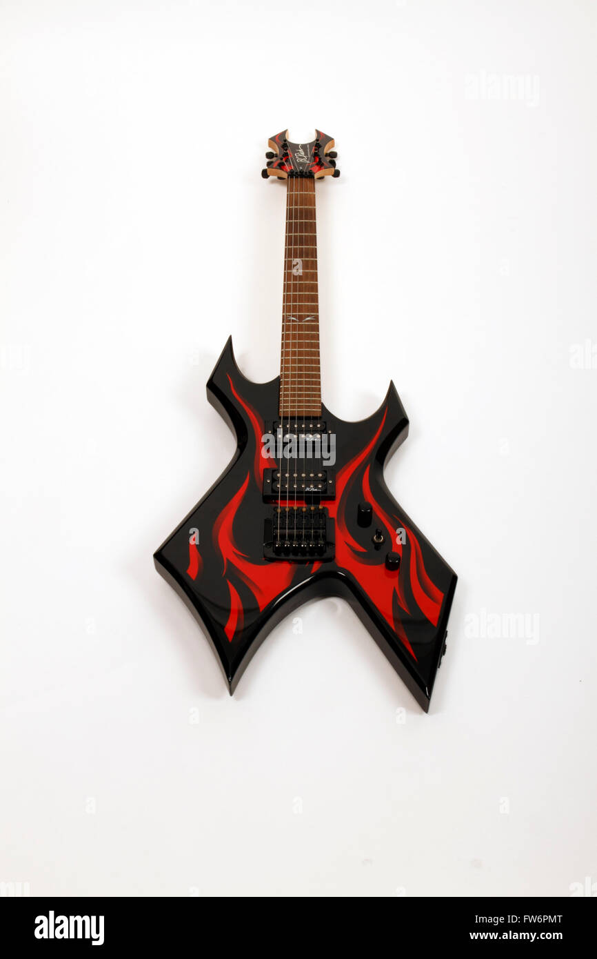 Warlock Electric Guitar made by B C Rich Stock Photo - Alamy