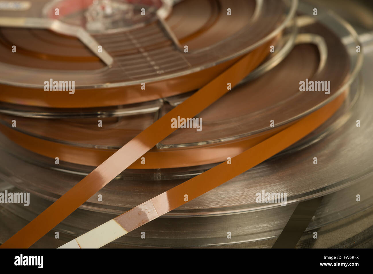 Analogue old fashioned not digital reel to reel tape sound