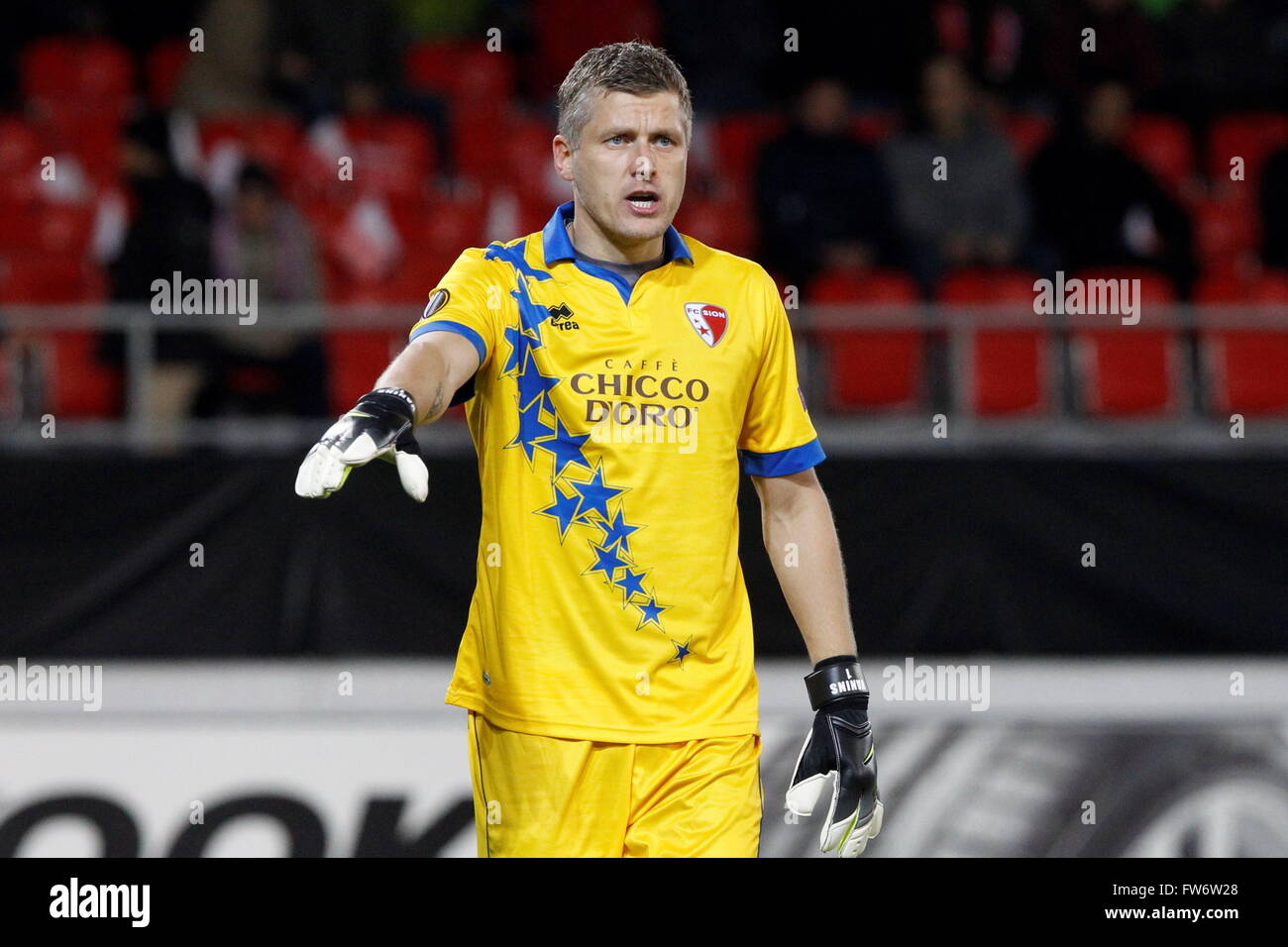 Andris Vaņins in action during the match Europa League Girondin