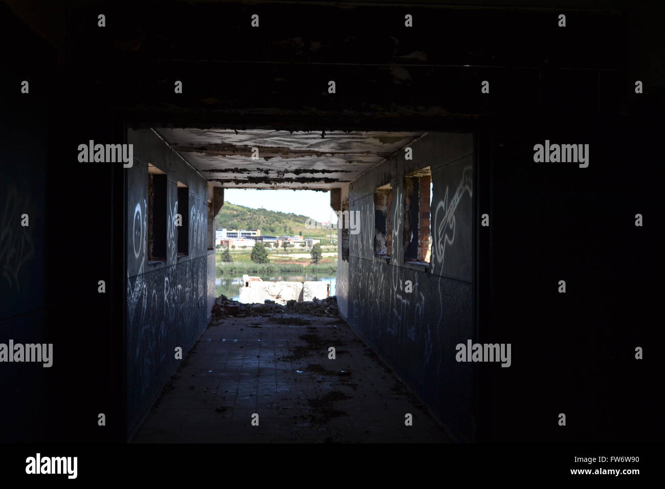 A room with a view! Stock Photo