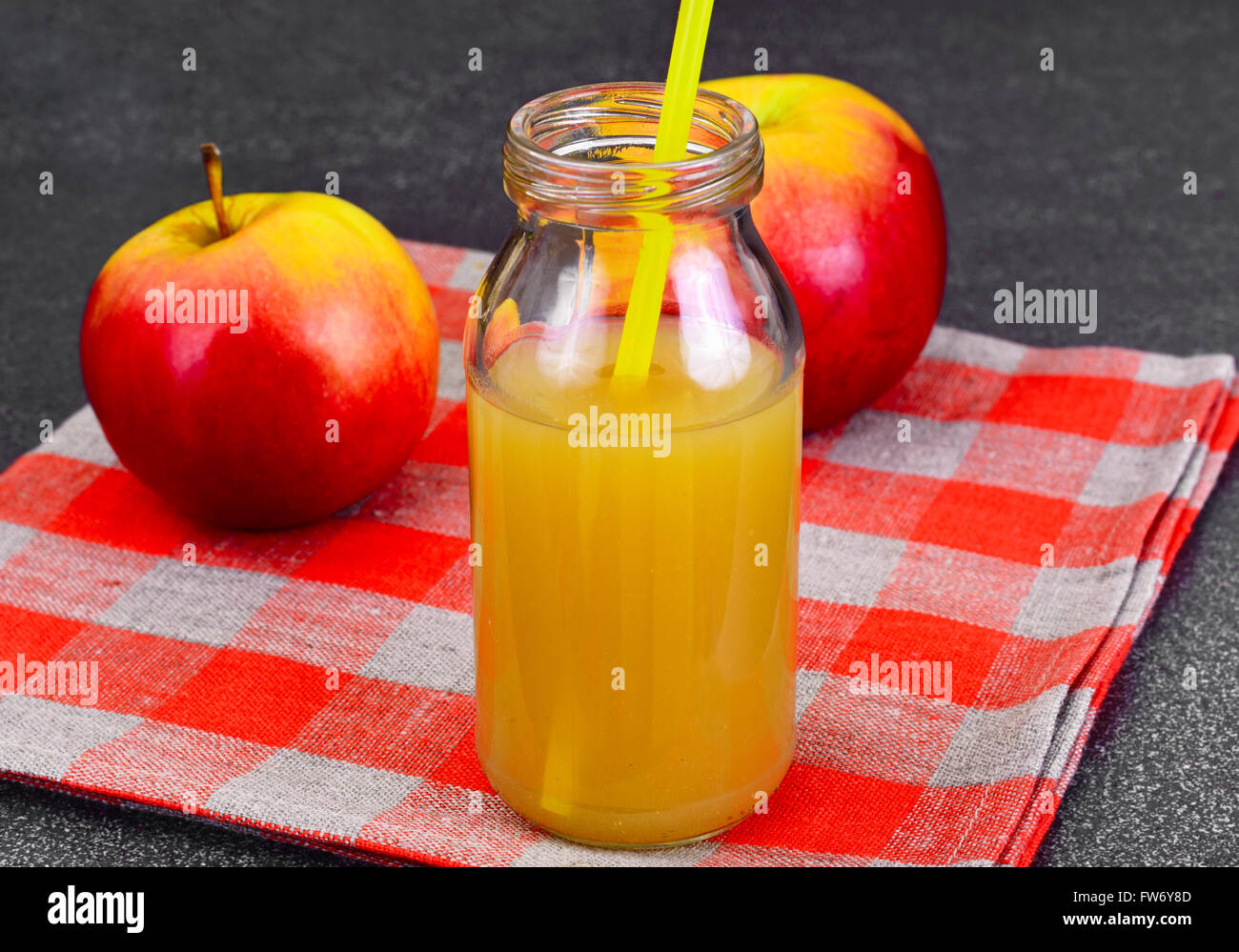 Sweet Tasty Vitamin Apple Juice Stock Photo Alamy