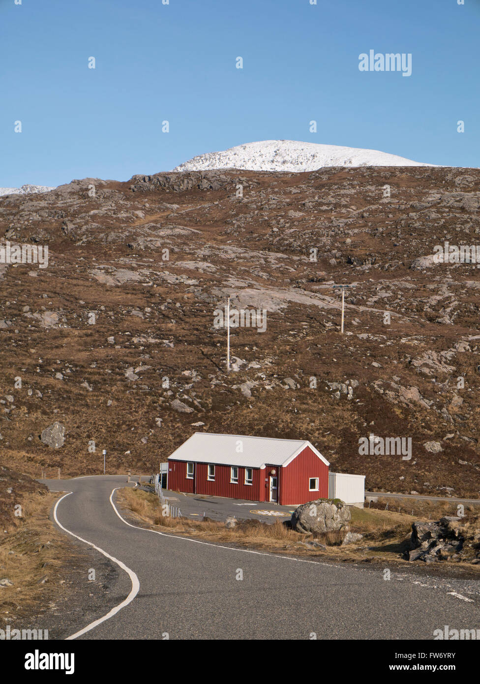 Remote primary school in outer Hebrides Stock Photo Alamy