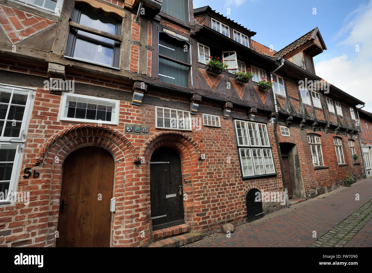 old half-timbered house, Hanseatic Town Luneburg, Germany Stock Photo