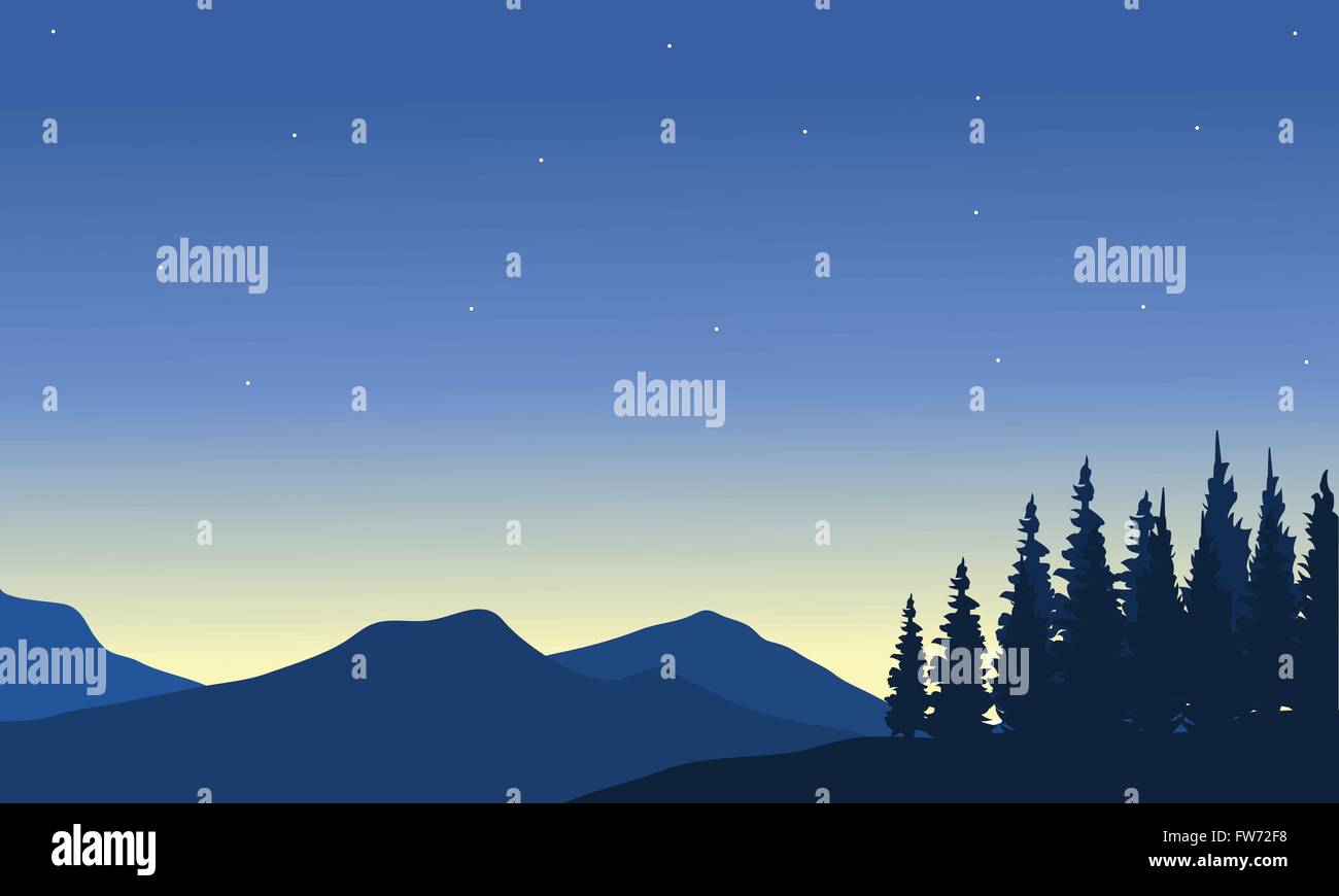 Silhouette of mountain from a far Stock Vector Image & Art - Alamy