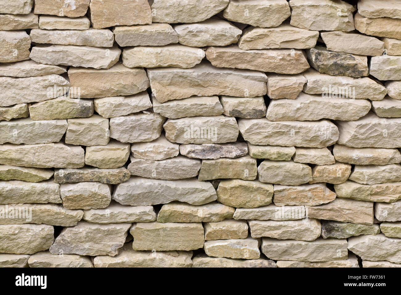 Dry stone wall, Cotswold stone Stock Photo Alamy