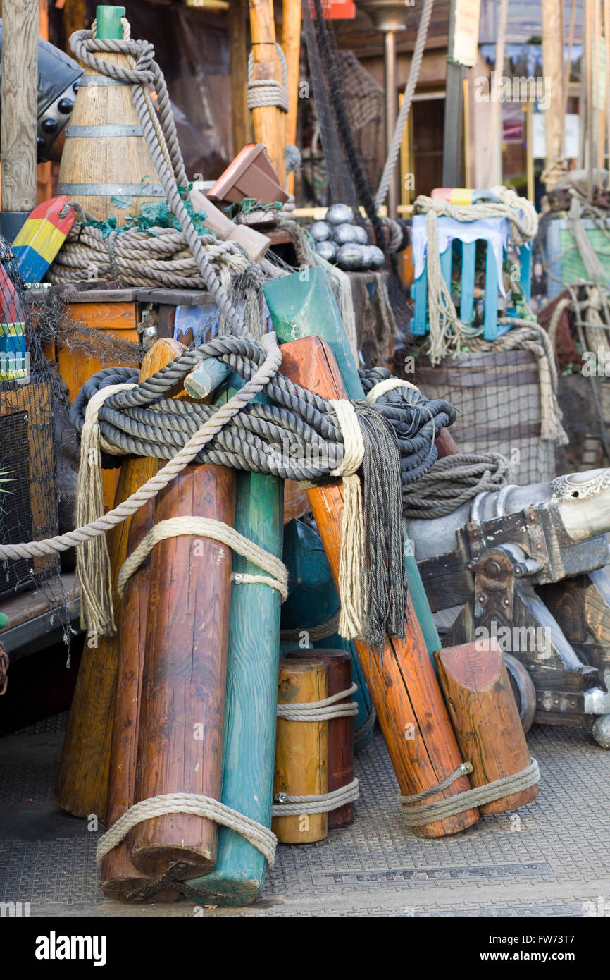 Seafaring Bric and brac stall Stock Photo - Alamy
