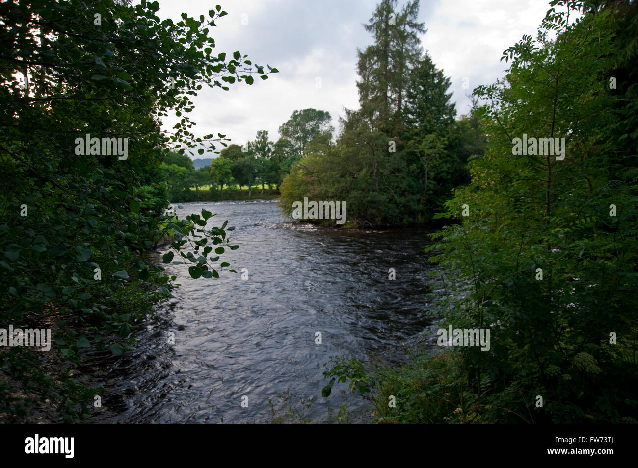 View of River Ness in Inverness Stock Photo