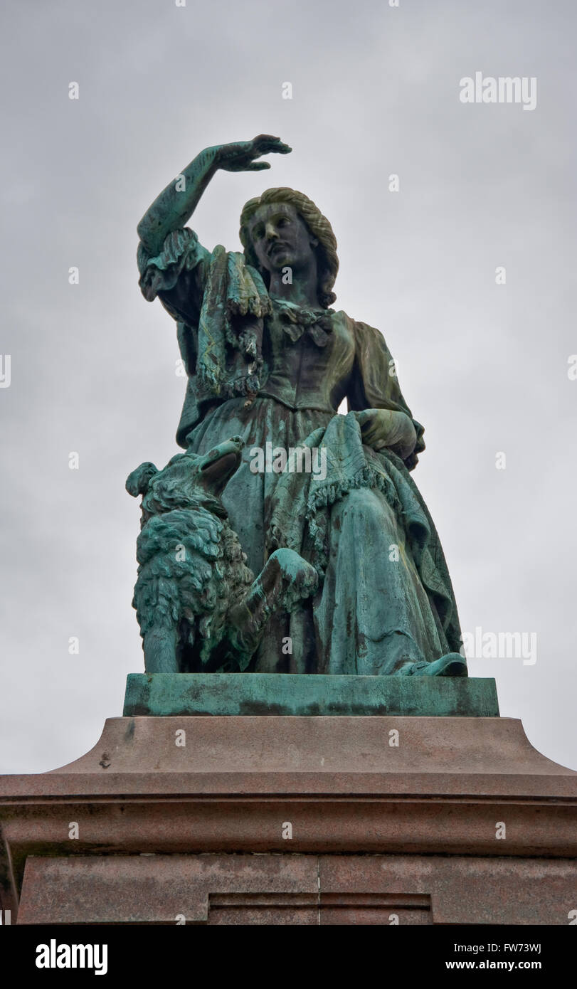 Statue of Flora MacDonald in Inverness Stock Photo Alamy