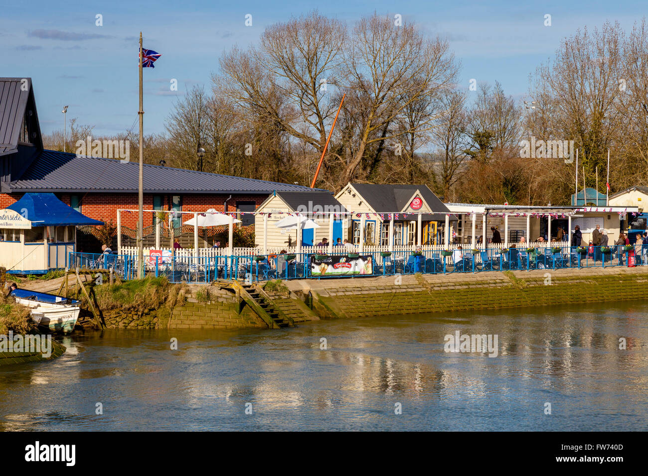 Riverside Cafe, Arundel, West Sussex, UK Stock Photo