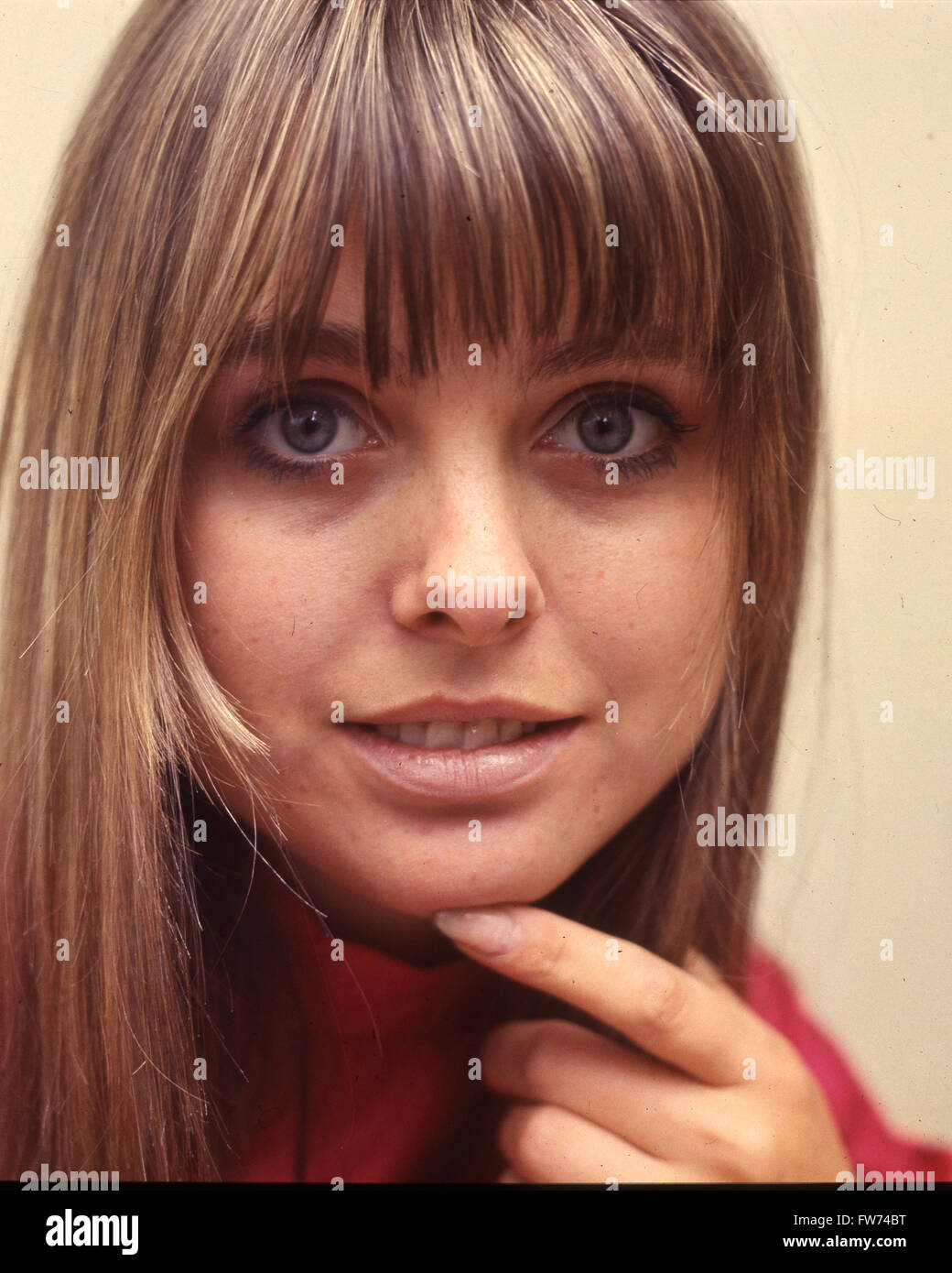 SAMANTHA JUSTE (1944-2014) UK model and TV music show presenter in May 1967. Photo Tony Gale Stock Photo