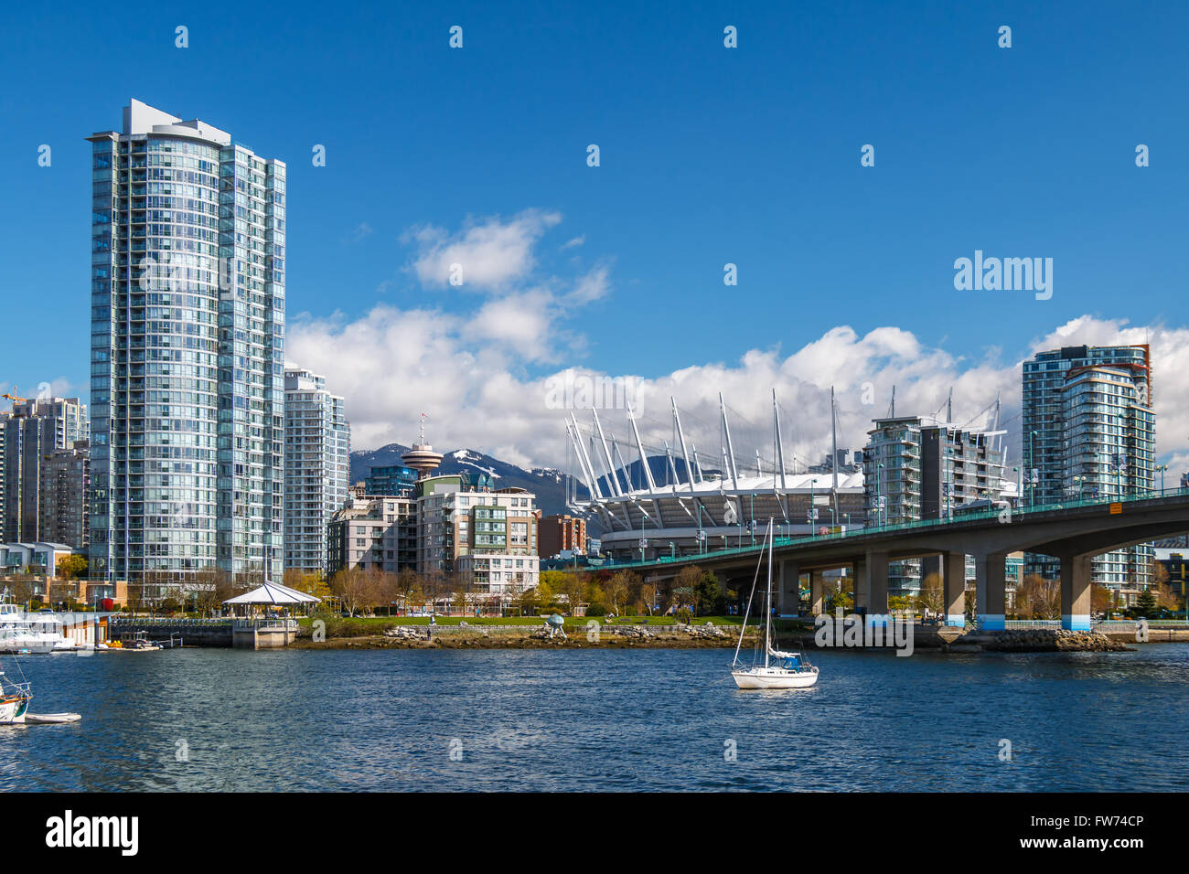 View of Downtown Vancouver from False Creek Stock Photo - Alamy