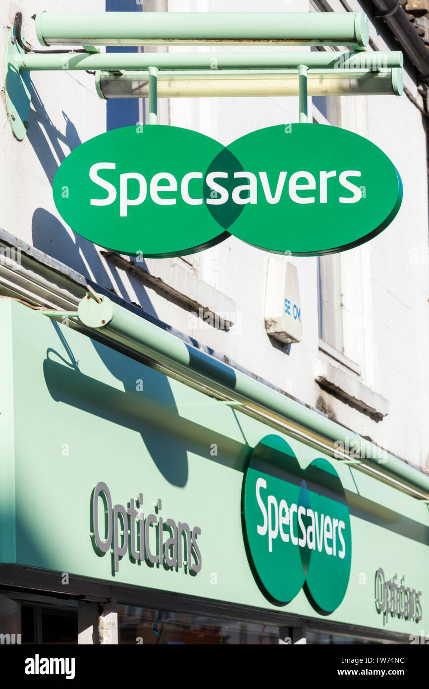 Specsavers shop sign, England, UK Stock Photo