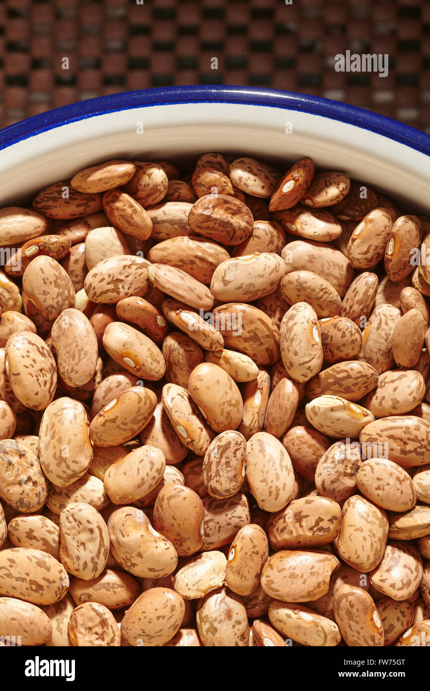 Dried Uncooked Pinto Beans Stock Photo