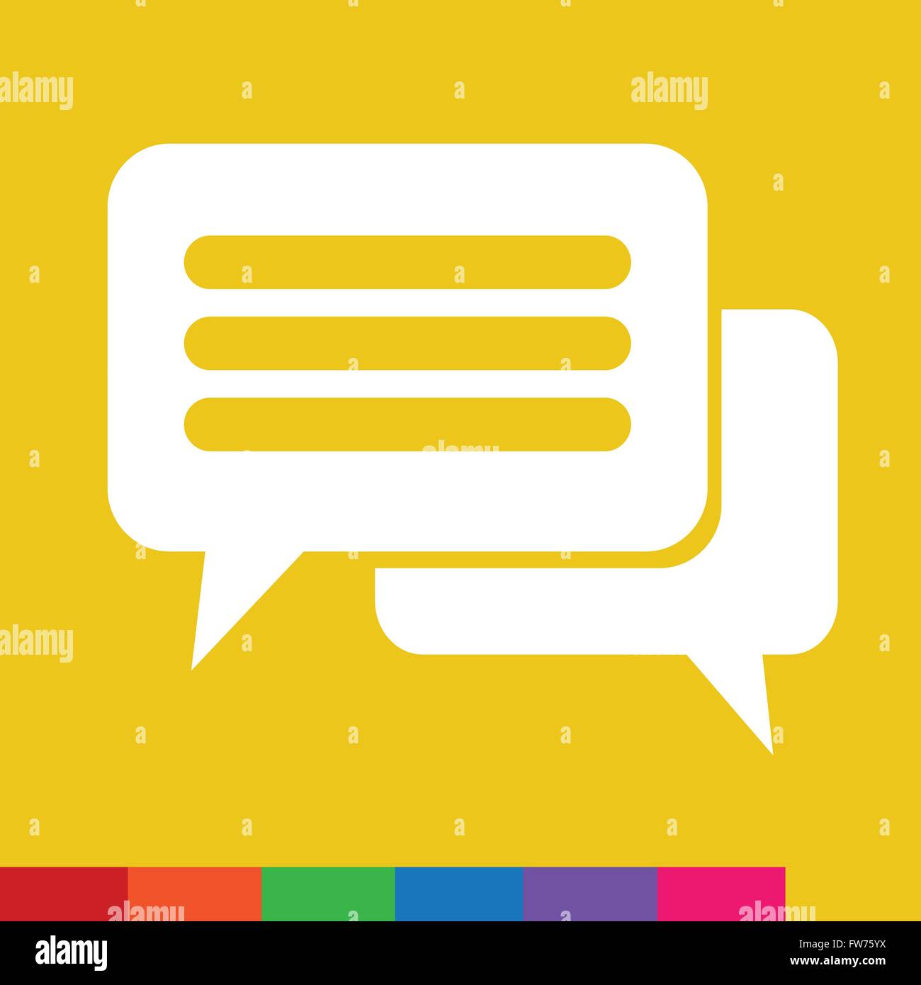 Speech bubble icon Illustration symbol design Stock Vector Image & Art ...