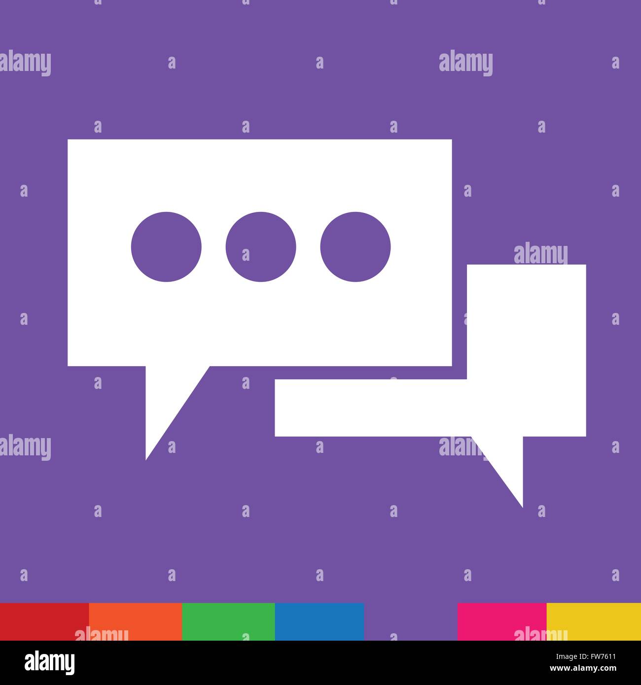 Speech bubble icon Illustration symbol design Stock Vector Image & Art ...