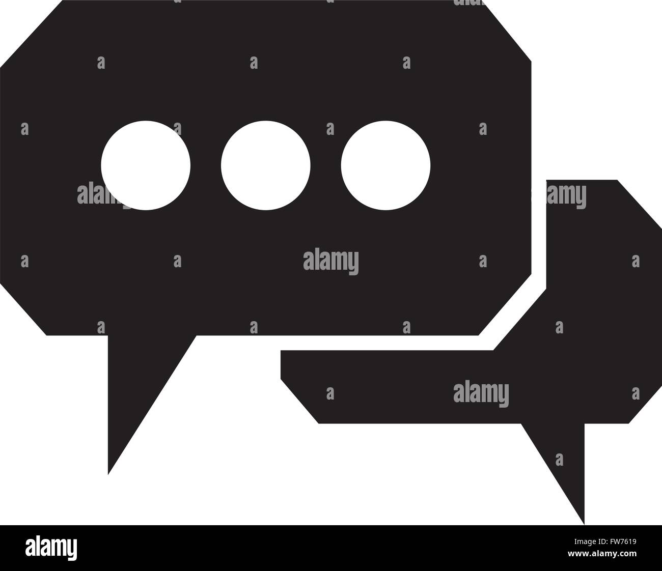Speech bubble icon Illustration symbol design Stock Vector Image & Art ...