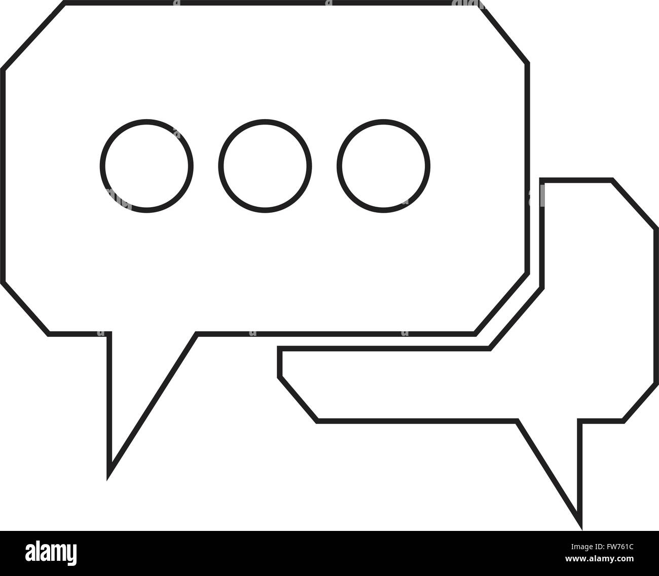 Speech bubble icon Illustration symbol design Stock Vector Image & Art ...