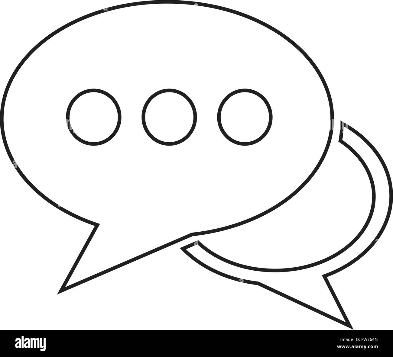Speech bubble icon Illustration symbol design Stock Vector Image & Art ...