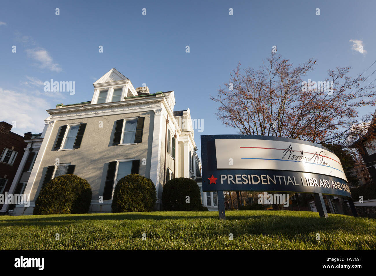 Woodrow Wilson Presidential Library and Museum, Staunton, Shenandoah Valley, Virginia, USA Stock