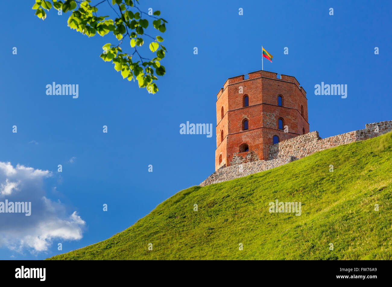 Gediminas Tower in Vilnius, Lithuania Stock Photo