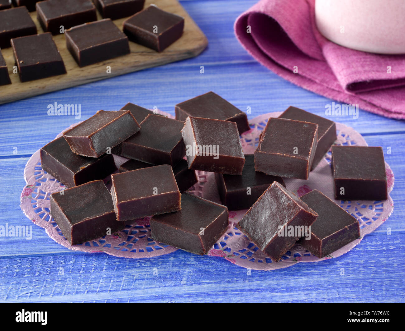 Chocolate candy fudge Stock Photo Alamy