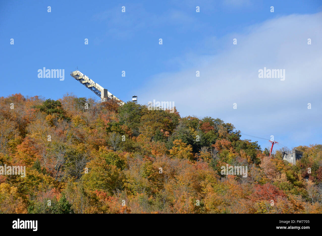 Copper Peak Ski Jump in Ironwood, Michigan Stock Photo Alamy