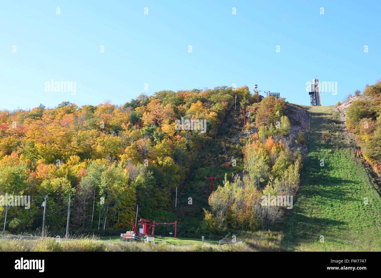 Copper Peak Ski Jump in Ironwood, Michigan Stock Photo Alamy