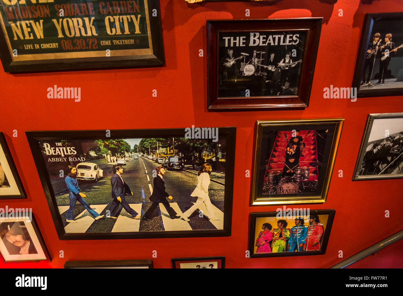 Beatmemo pub dedicated to the Beatles, Rosario, Santa Fe, Argentina Stock Photo