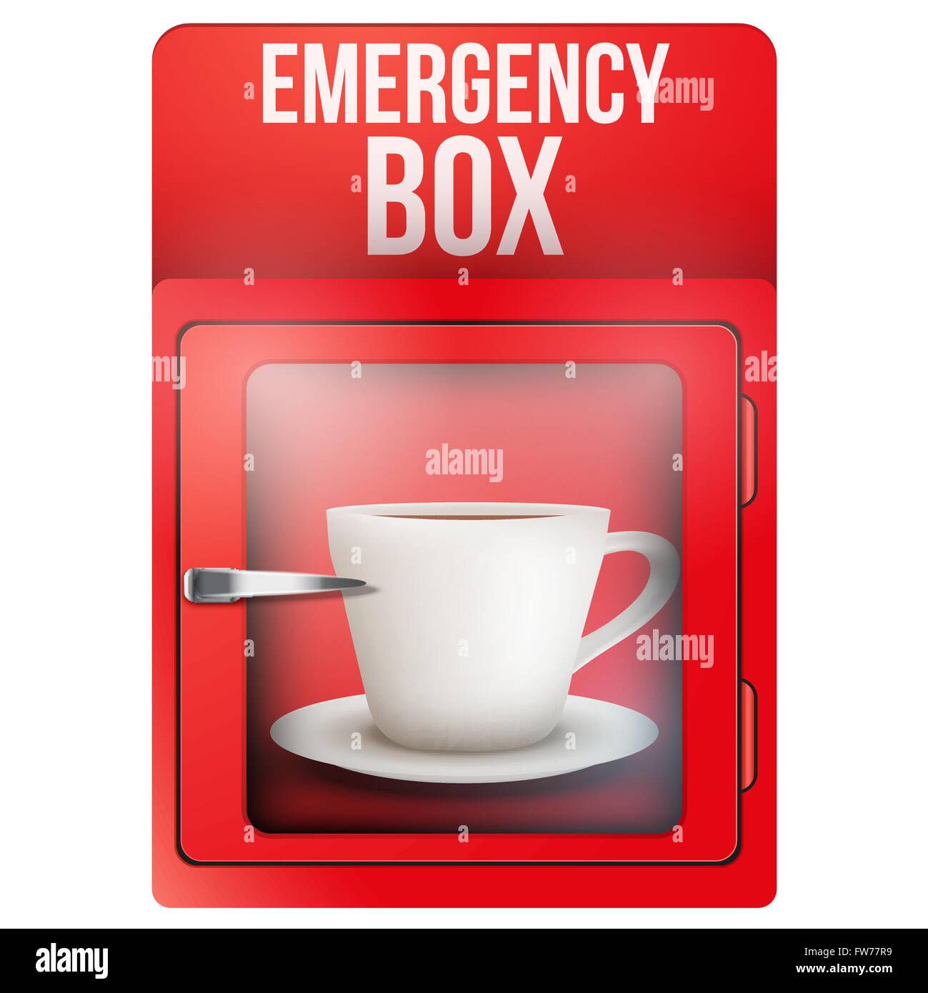 Red alarm box Stock Vector Images - Alamy