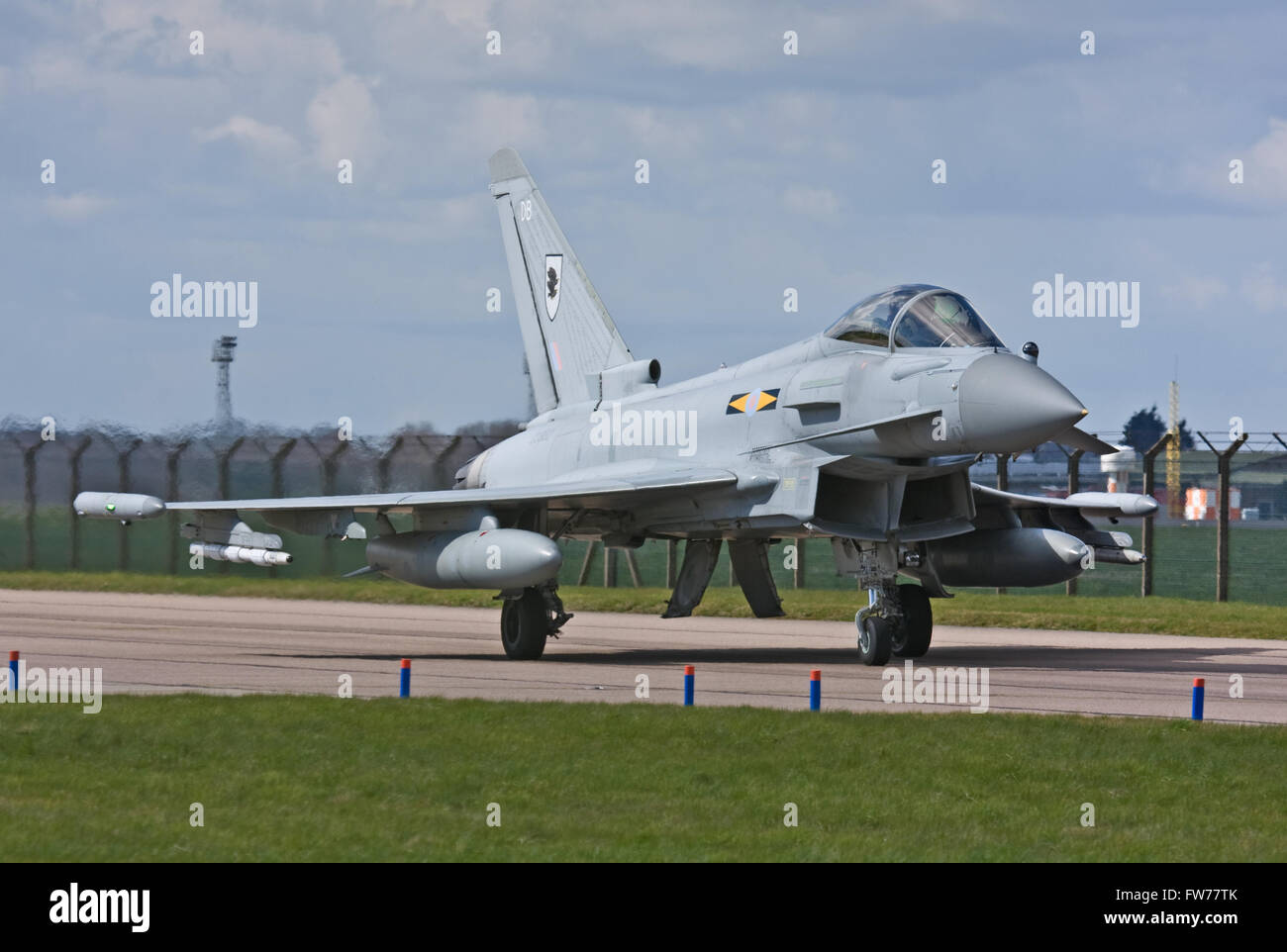 RAF Eurofighter Typhoon No.XI(F) Squadron RAF Coningsby Stock Photo