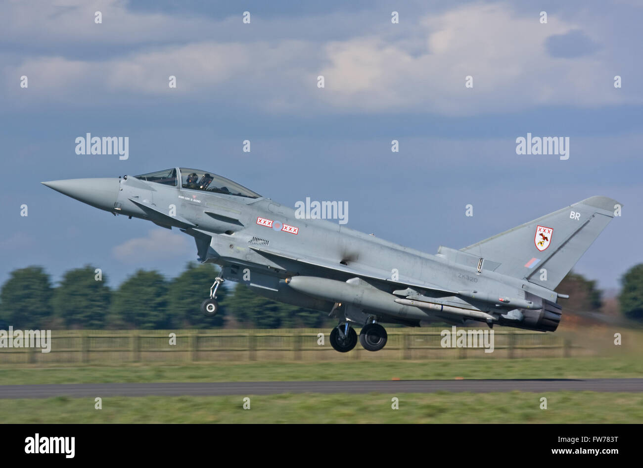 RAF Eurofighter Typhoon No.29(R) Squadron,  RAF Coningsby Stock Photo