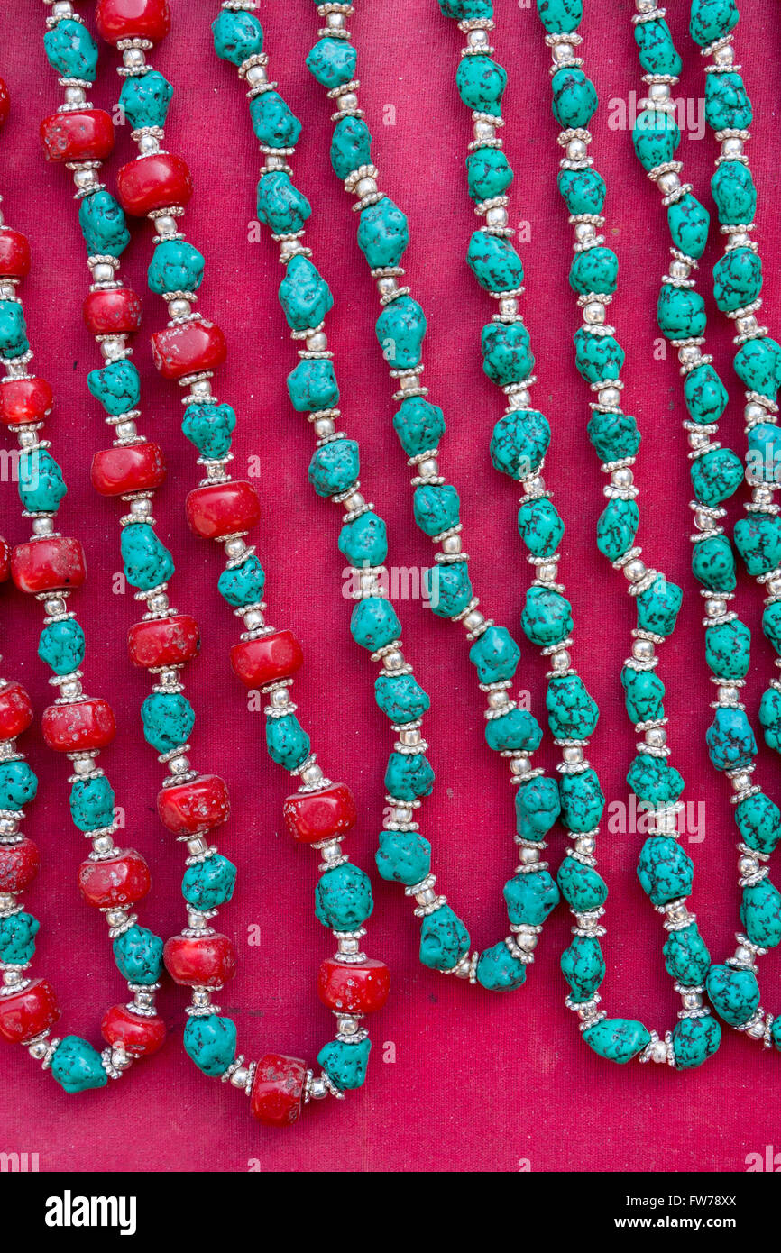 Bhaktapur, Nepal. Necklaces Stock Photo - Alamy