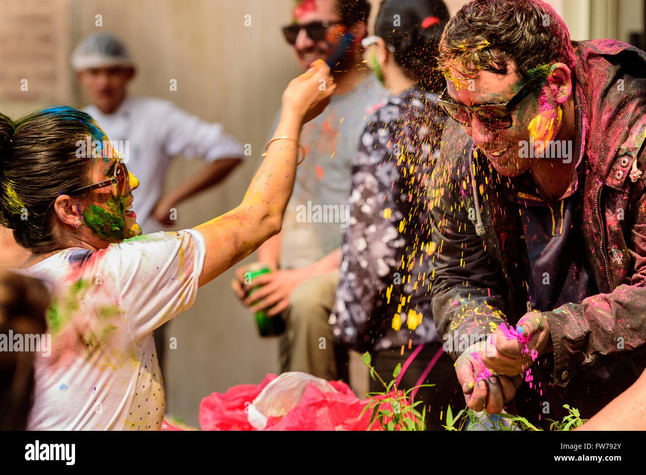 how is holi celebrated in nepal