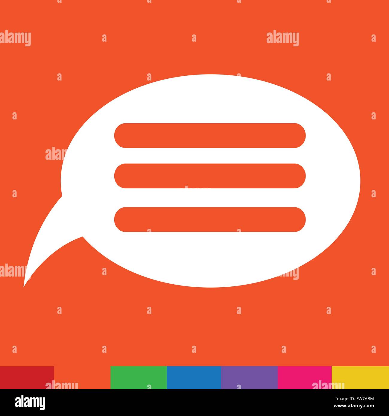 Speech bubble icon Illustration symbol design Stock Vector Image & Art ...