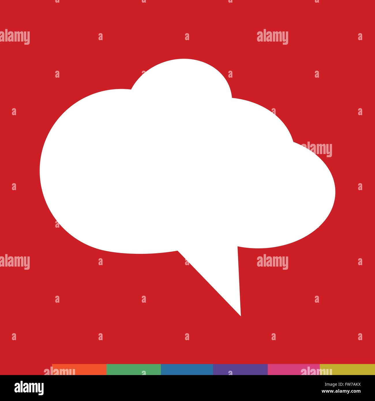Speech bubble icon Illustration symbol design Stock Vector Image & Art ...