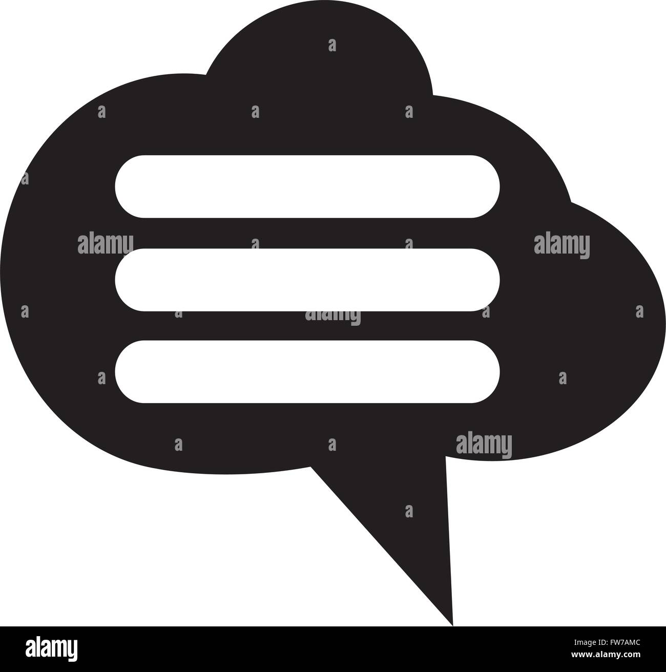 Speech bubble icon Illustration symbol design Stock Vector Image & Art ...