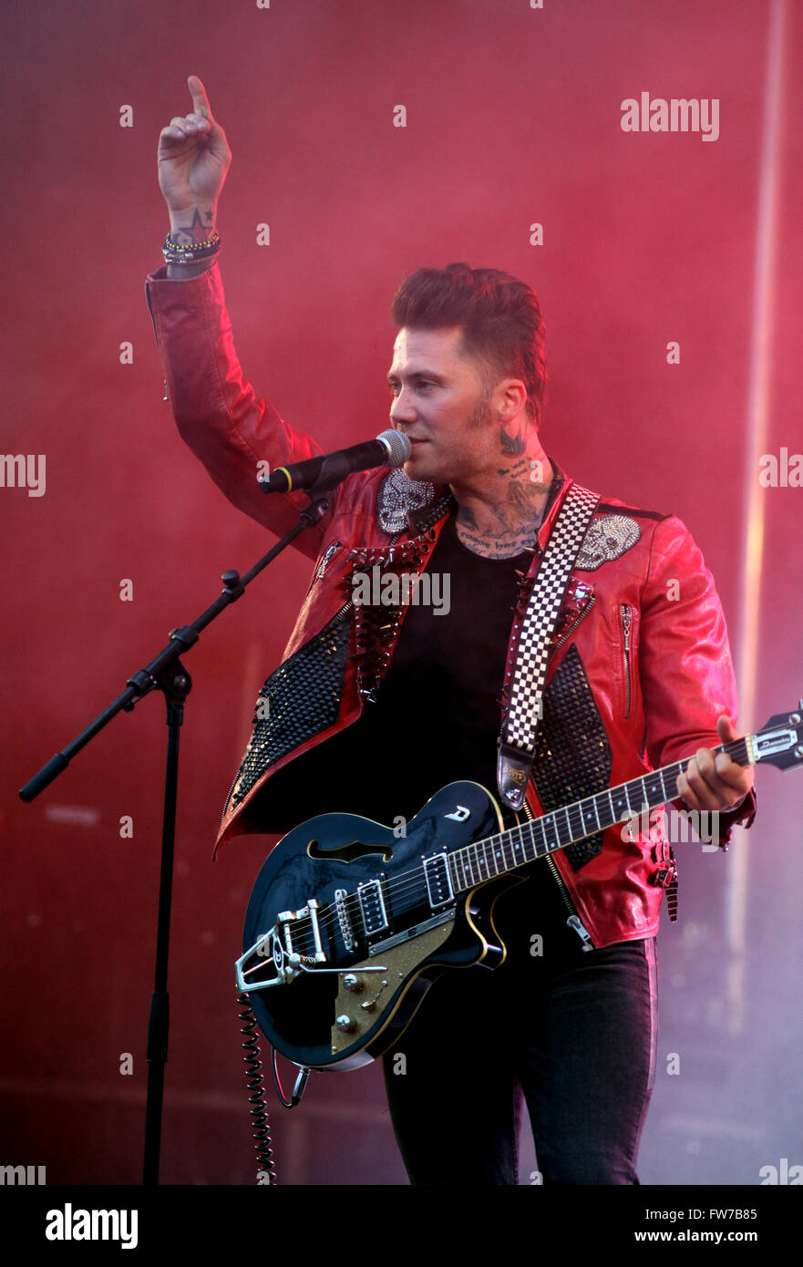 Brolle Kjell Wallmark Swedish rock artist Stock Photo