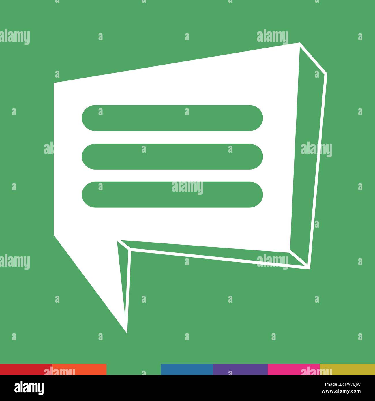 Speech bubble icon Illustration symbol design Stock Vector Image & Art ...