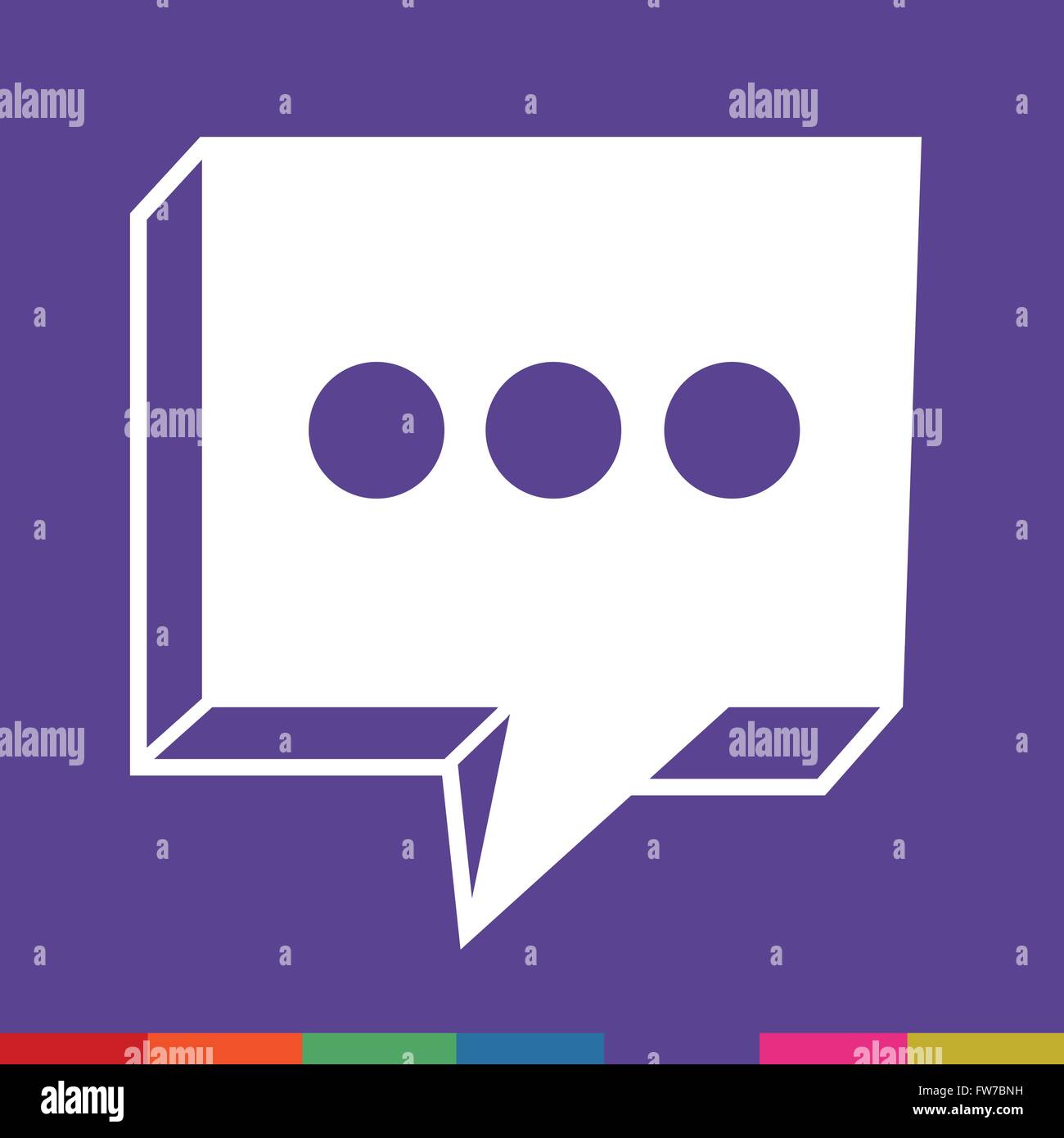 Speech bubble icon Illustration symbol design Stock Vector Image & Art ...