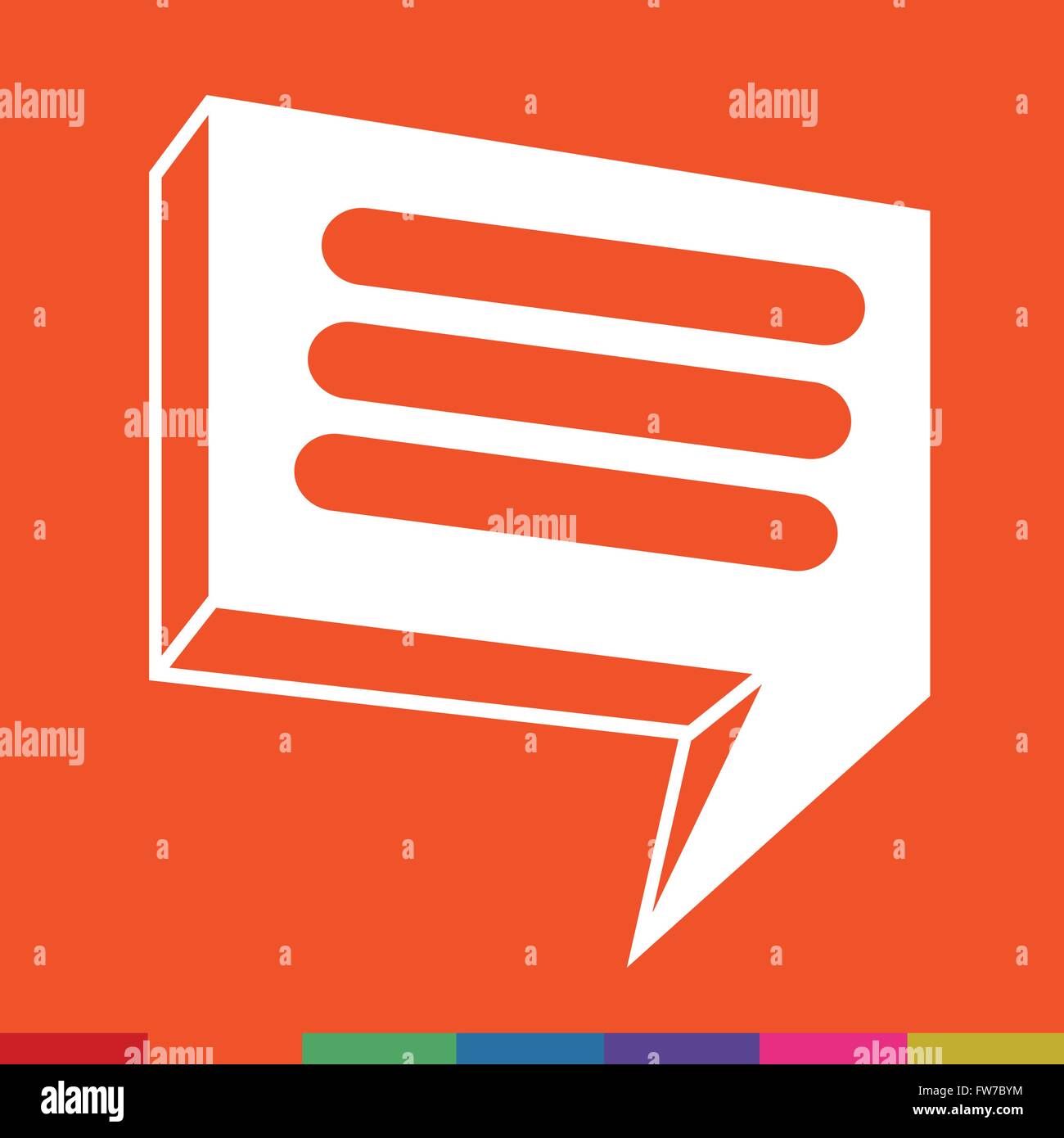 Speech bubble icon Illustration symbol design Stock Vector Image & Art ...