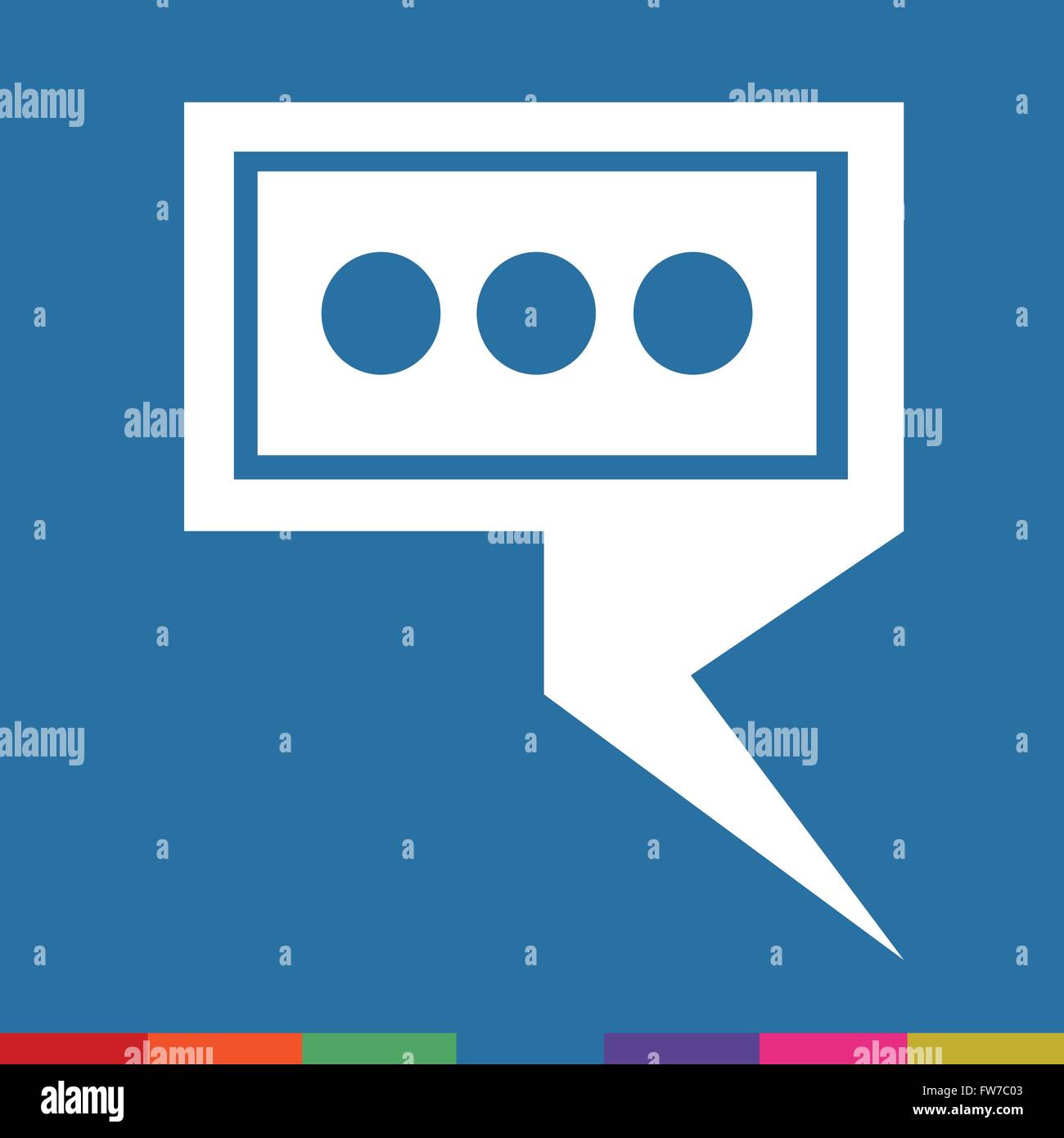 Speech bubble icon Illustration symbol design Stock Vector Image & Art ...