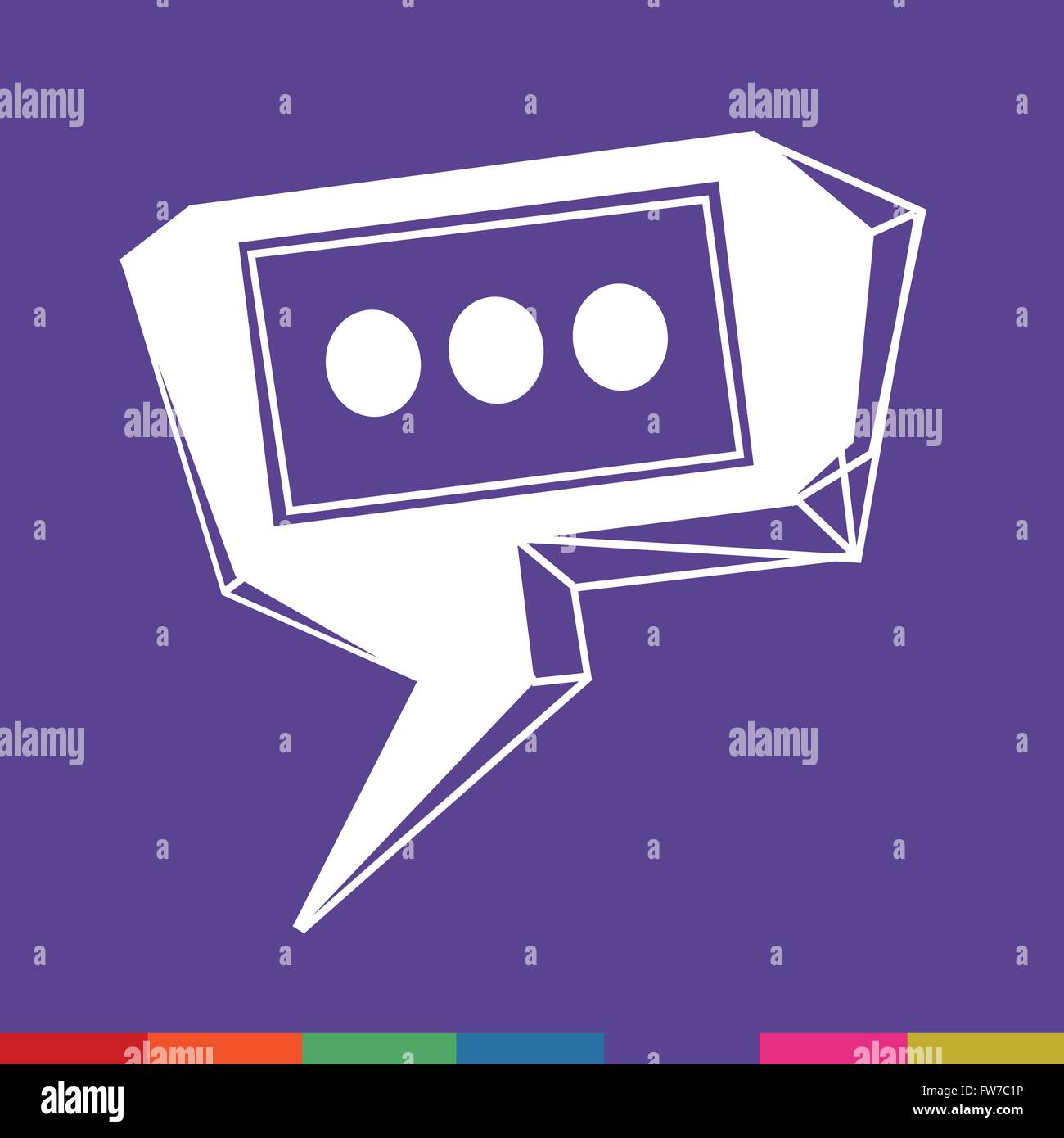 Speech bubble icon Illustration symbol design Stock Vector Image & Art ...